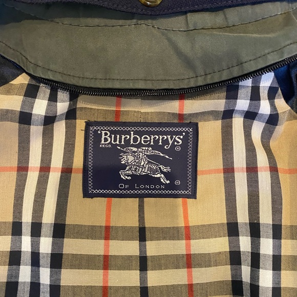 Olive Green Burberry Trench Coat - Picture 2 of 13